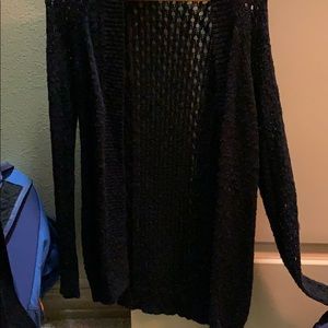 long sleeve black cardigan
